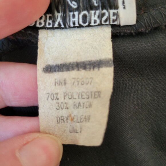 Vintage Hobby Horse Long Sleeve Floral Crop Top Size L Semi Sheer Show USA - Picture 4 of 7